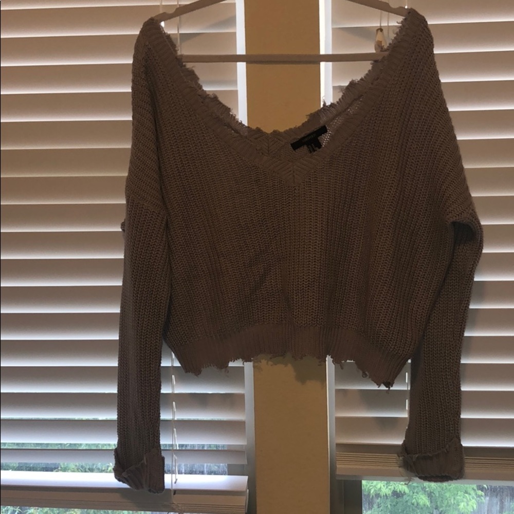 Distressed sweater